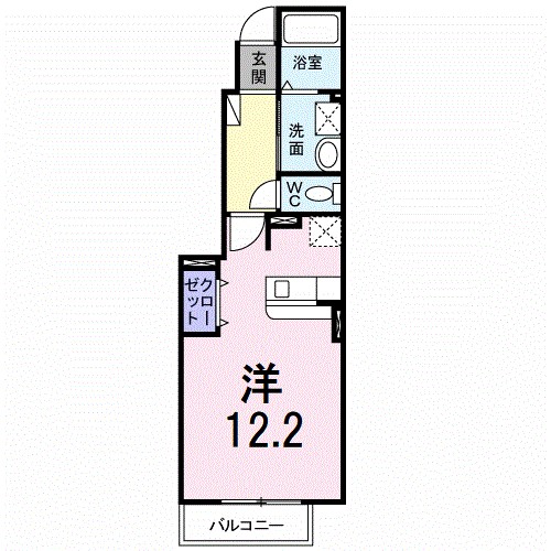 カルム　サンリットＡ　Ⅰ 103号室 間取り