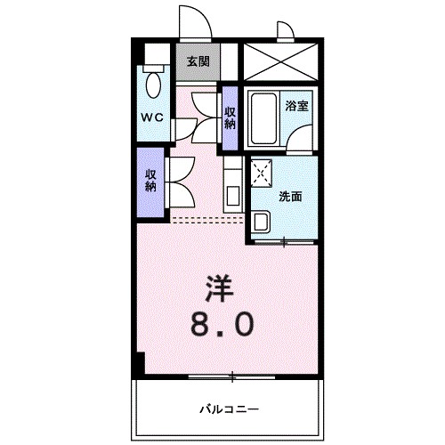 明山 202号室 間取り