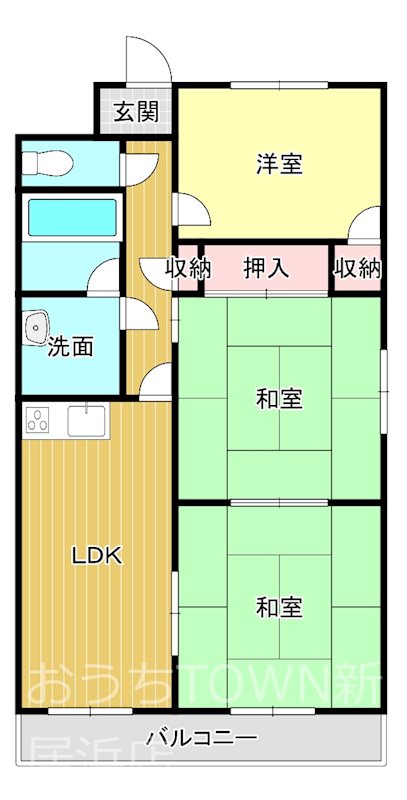 グランドパレス東雲 142号室 間取り