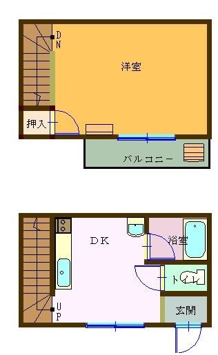 MATSUMOMENT桜木 B号室 間取り