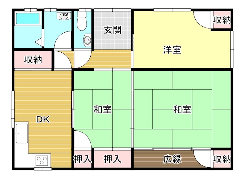 坂井町1丁目7-10貸家 間取り