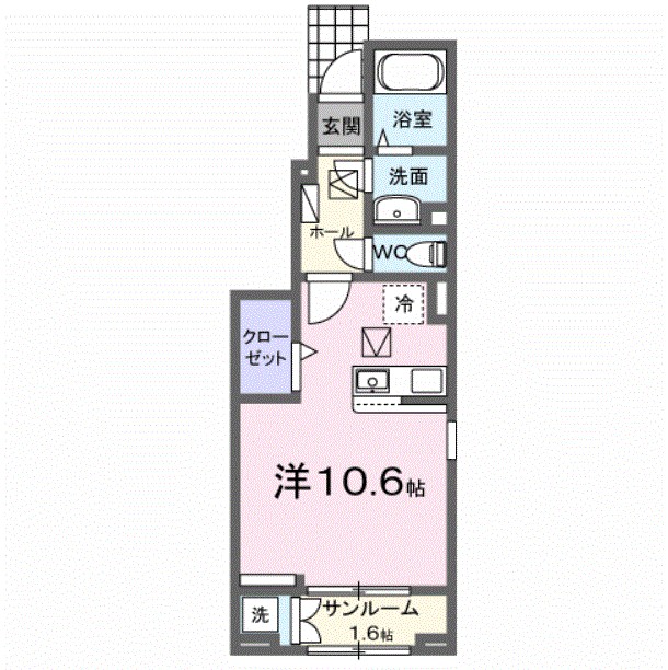 ＴＯＭＯＲＲＯＷ 101号室 間取り