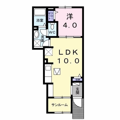 エミネンス 102号室 間取り