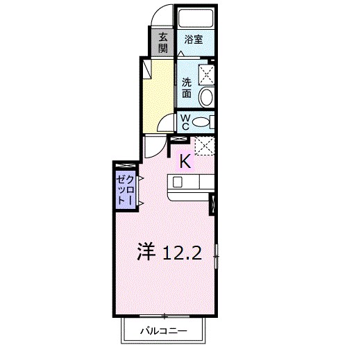 メゾン・ド・フレーシュＡ 101号室 間取り