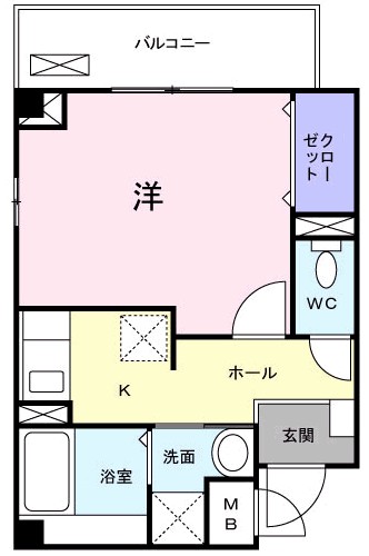 フィデールＫ 301号室 間取り