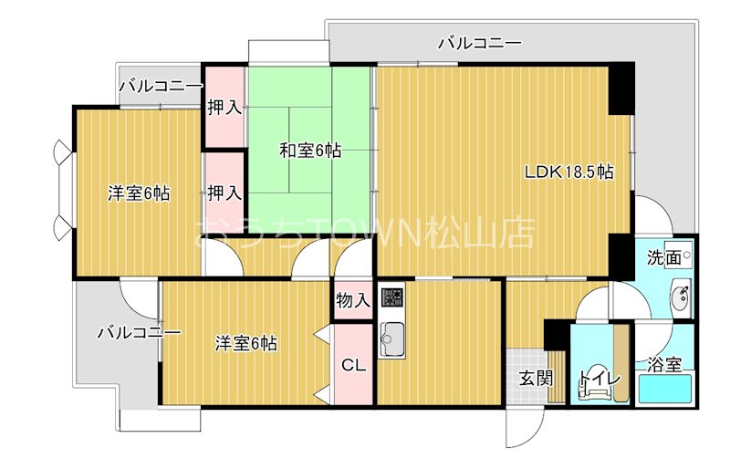 ＷハイツINサクラメント 601号室 間取り