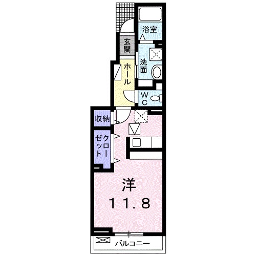 グランデ・プリムラＢ 102号室 間取り