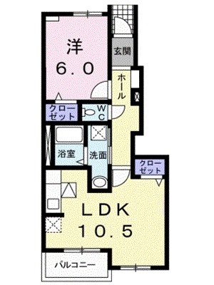 グランド　アーネストＡ 102号室 間取り