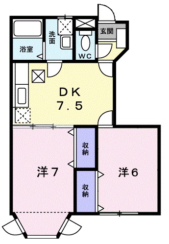 パルク・フローランテ 103号室 間取り