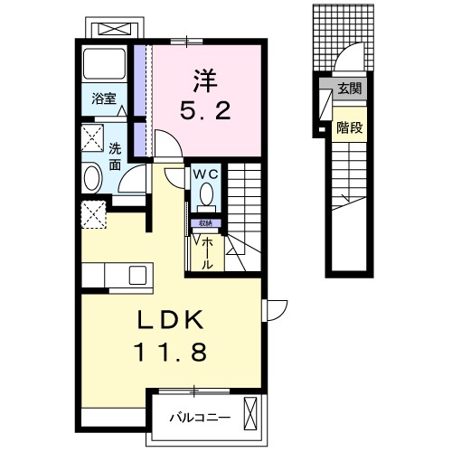 シャルマン　ヴィラ 201号室 間取り