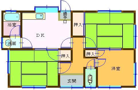 田中ＴＭ貸家 間取り
