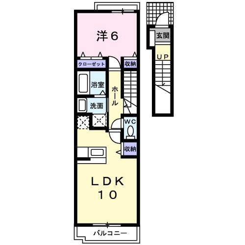 ファイン　エクセレント　Ｋ 202号室 間取り