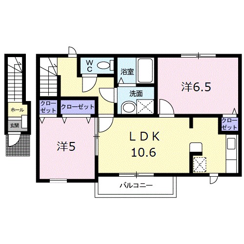 カーム・リリー 203号室 間取り