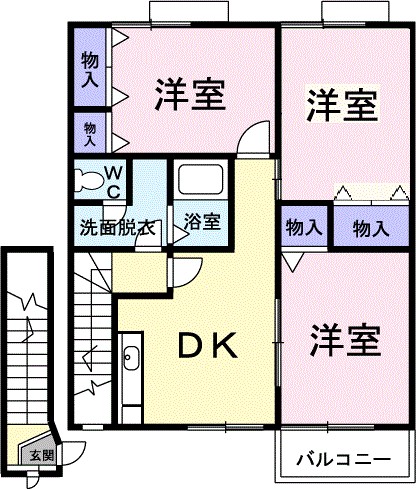 ベルク　２１ 202号室 間取り