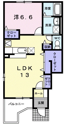 リーガハット２３ 101号室 間取り