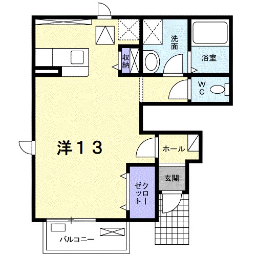 アンクルールＡ 101号室 間取り