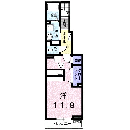 カーサ．ストーリア．Ａ 105号室 間取り