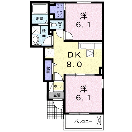 セレノ・セレーノⅡ 105号室 間取り