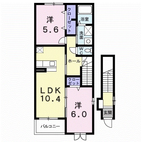 ブリーゼ 203号室 間取り