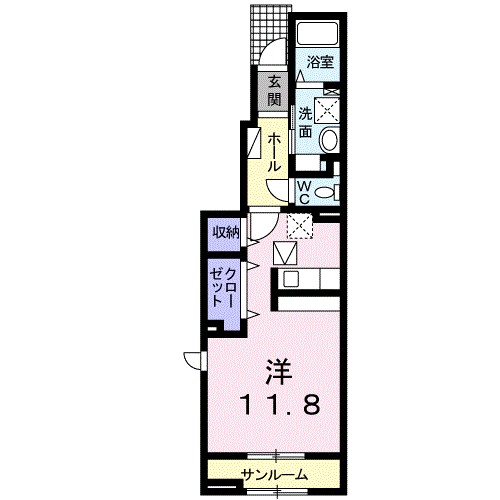 メゾン・サンＴ３ 102号室 間取り