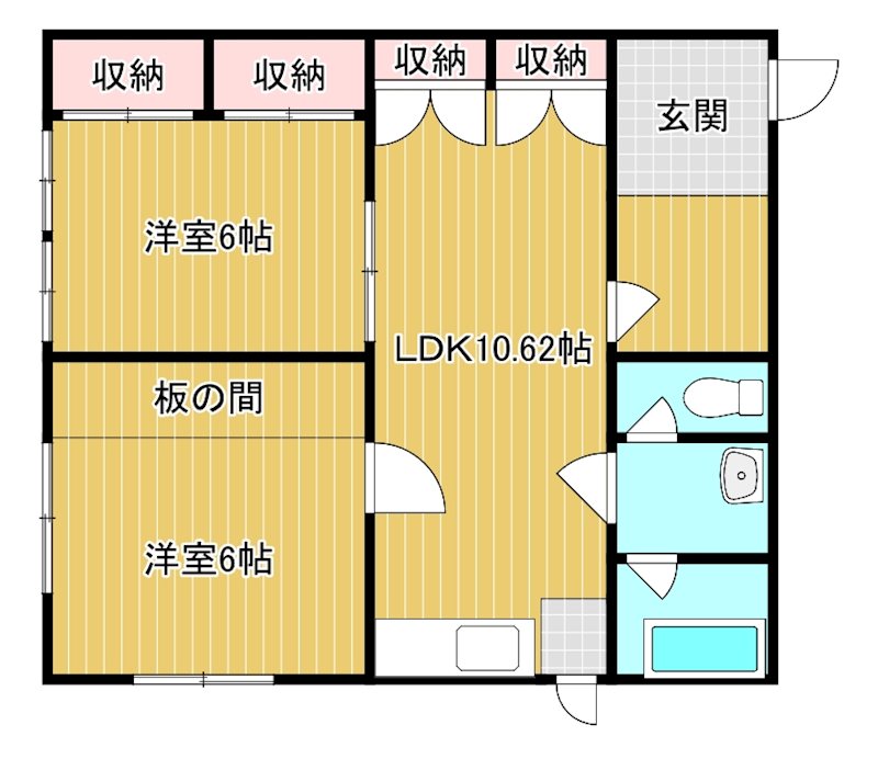 垣生6丁目1-3貸家 間取り図