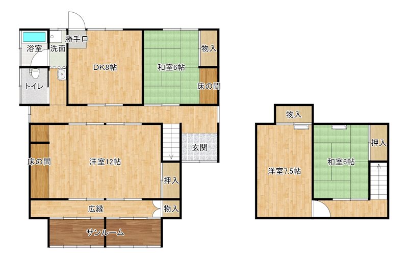 下島山甲220-191貸家 間取り