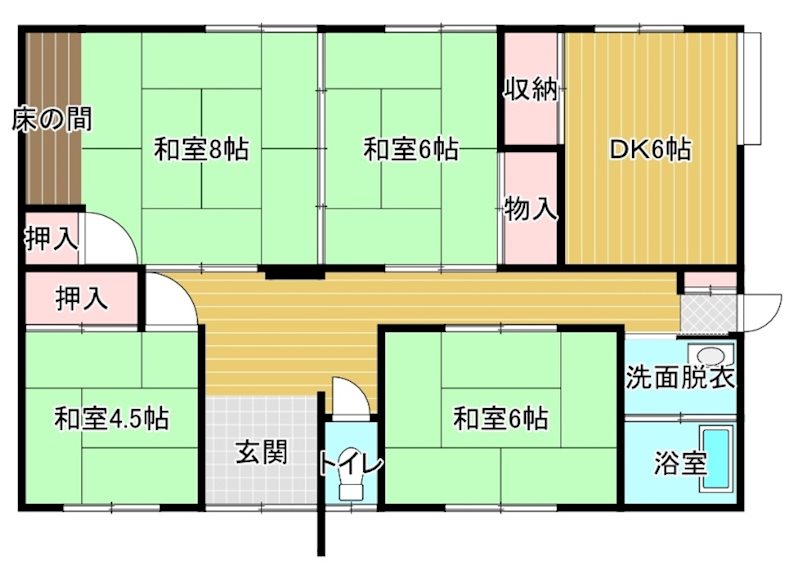 寒川平屋戸建て 間取り