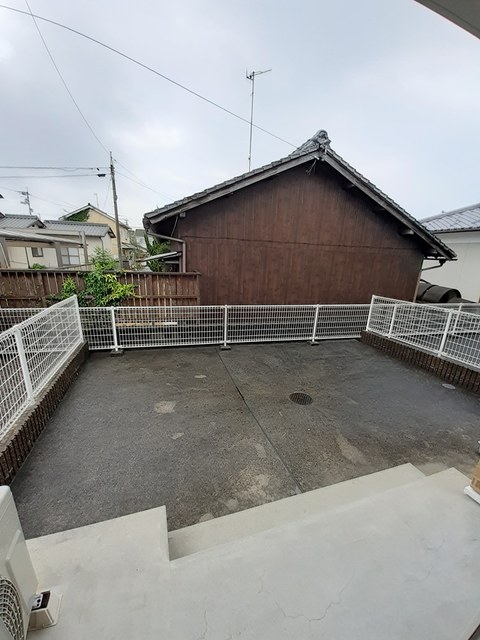 ポム・ド・テール ベランダ