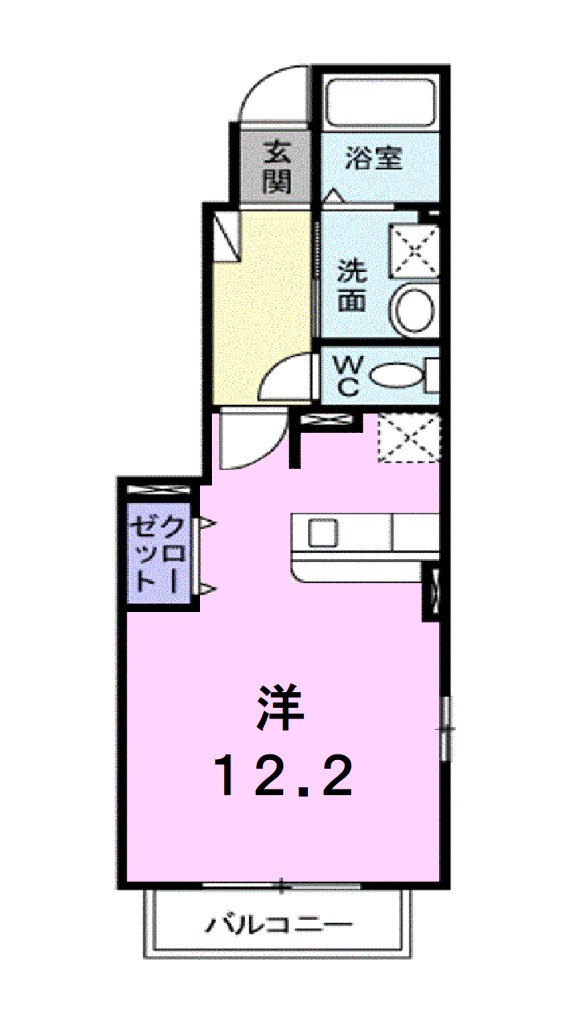 ベル・ポルト　Ａ 101号室 間取り