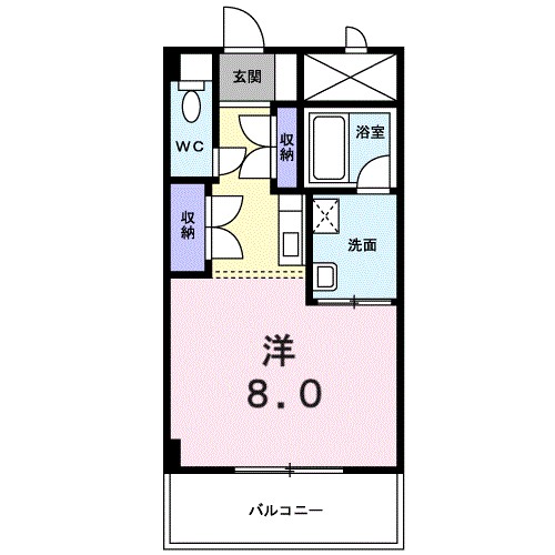 明山 302号室 間取り