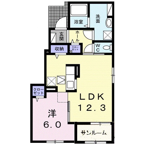 夢 101号室 間取り