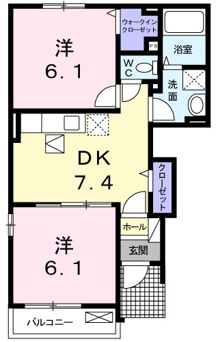アウローラ　ヌフⅠ 101号室 間取り