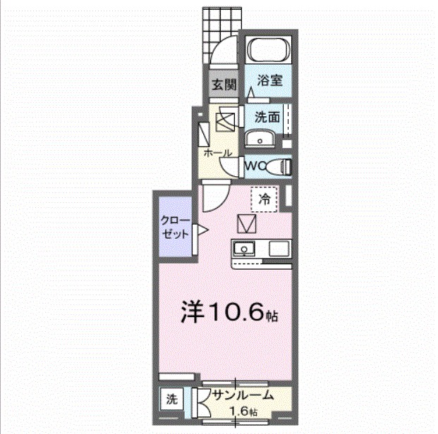 ディーア・レオラ 102号室 間取り
