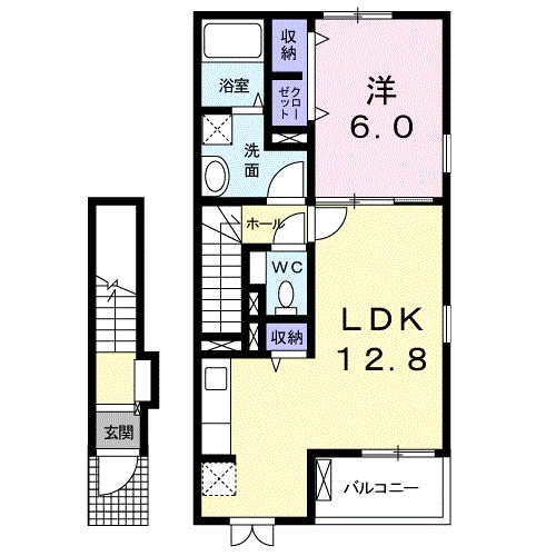 グレイスガーデン東鳥生　Ⅰ 203号室 間取り