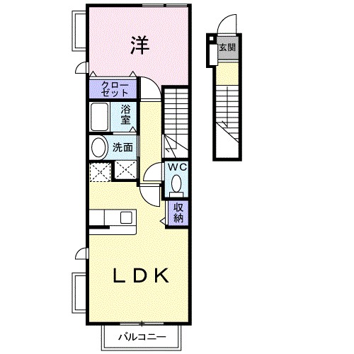 さざんか姫の路Ａ 203号室 間取り