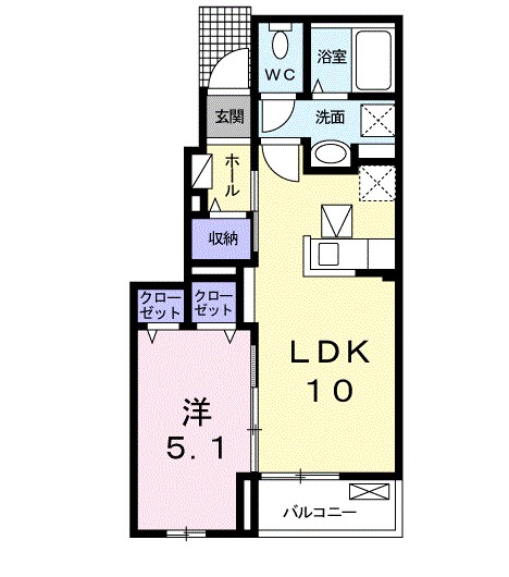 ヴィラ・アインツ 102号室 間取り