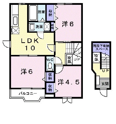 ロータス・高田Ａ 201号室 間取り