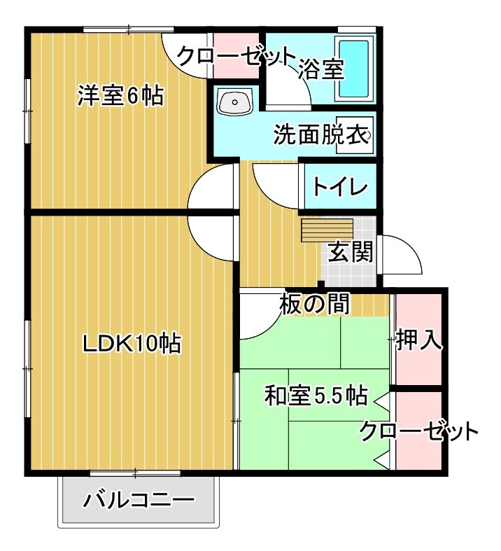 フェニックスコート　B棟 202号室 間取り