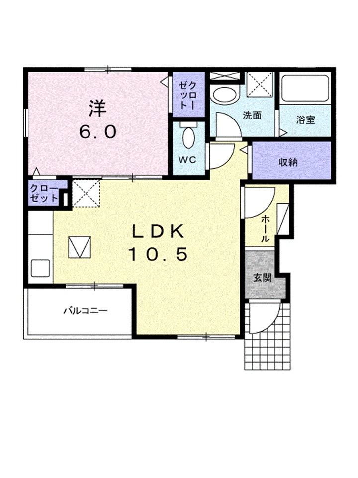 エタン・リジエールⅡ　Ａ 101号室 間取り