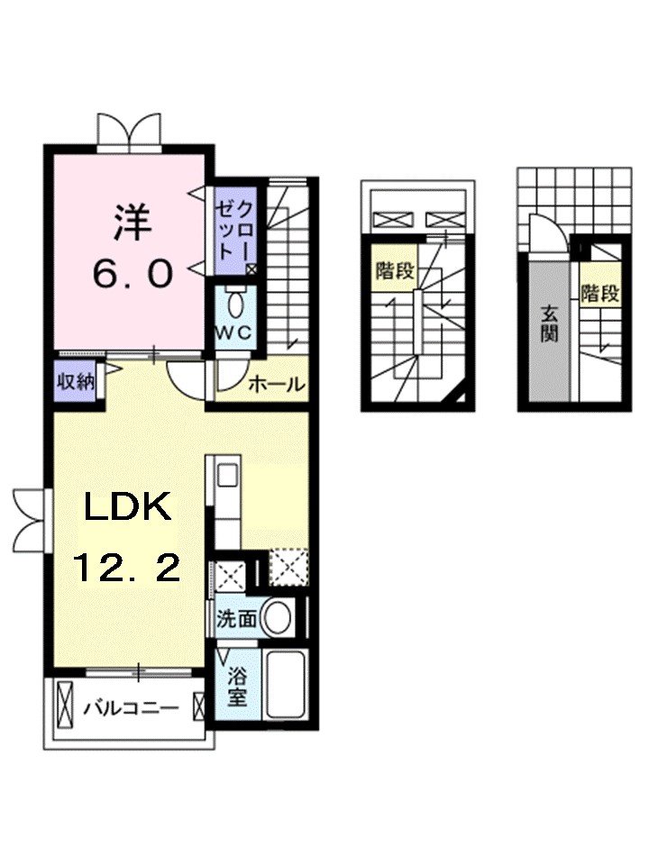 ヴァローレ　フェデール 302号室 間取り