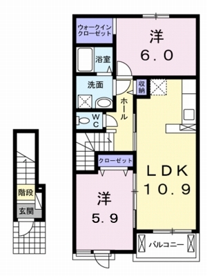 モダンハウス南方 203号室 間取り