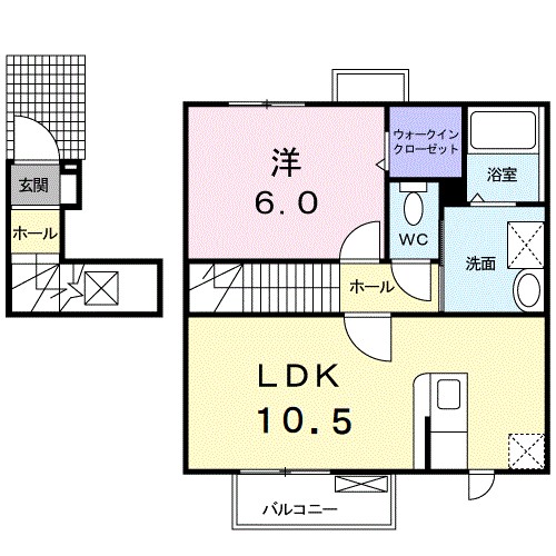 レーベン・バオム　Ｃ 201号室 間取り