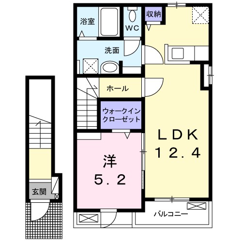 ボン　モマン　Ｍ　Ⅰ 202号室 間取り