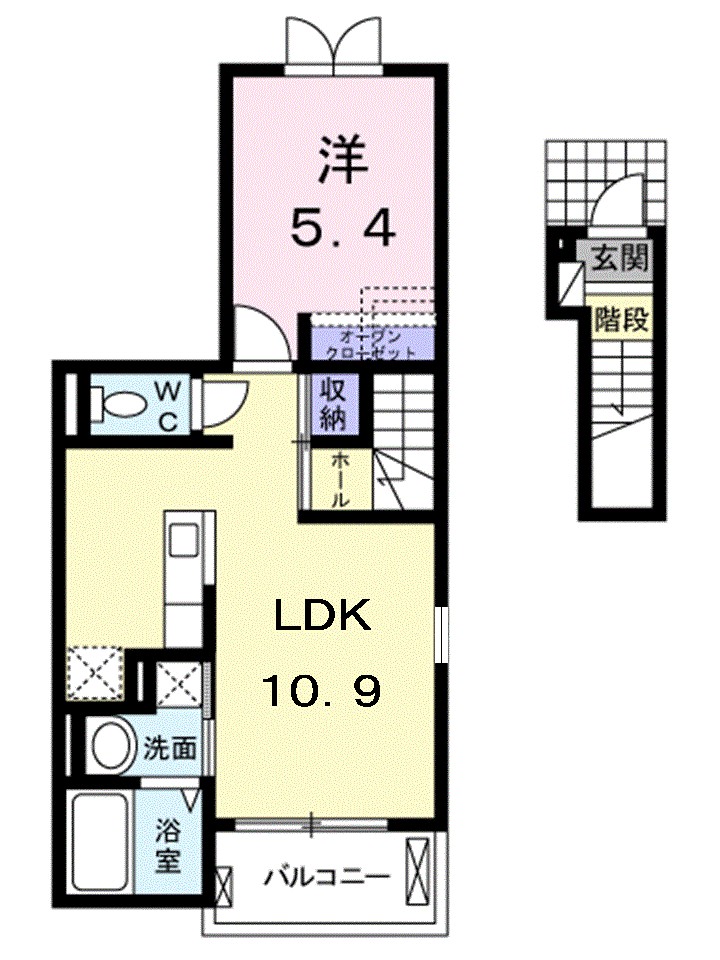 プリート・アプローズ 201号室 間取り