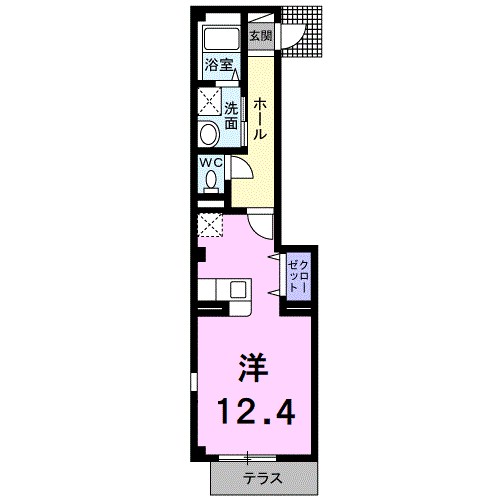 セレノ 105号室 間取り