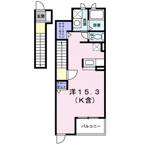 ソレイユ 202号室 間取り