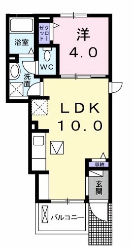 シェーネハイツ　別府 103号室 間取り