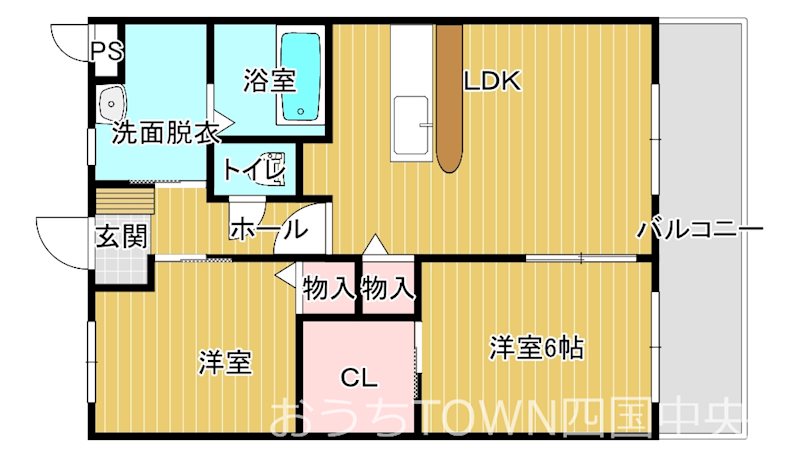 ヴェルジェ・篠原Ⅱ 202号室 間取り