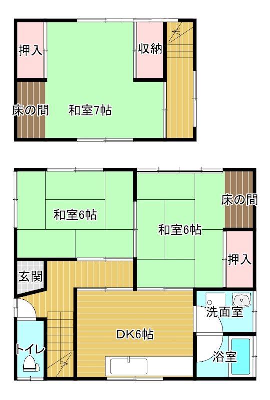 東村借家(藤原) 間取り