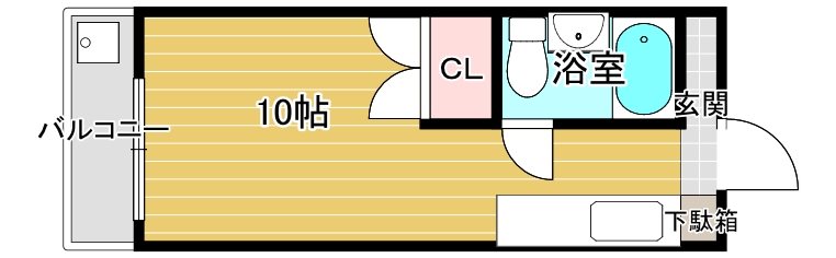 メゾンド・ルー道後樋又　マーク2 313号室 間取り